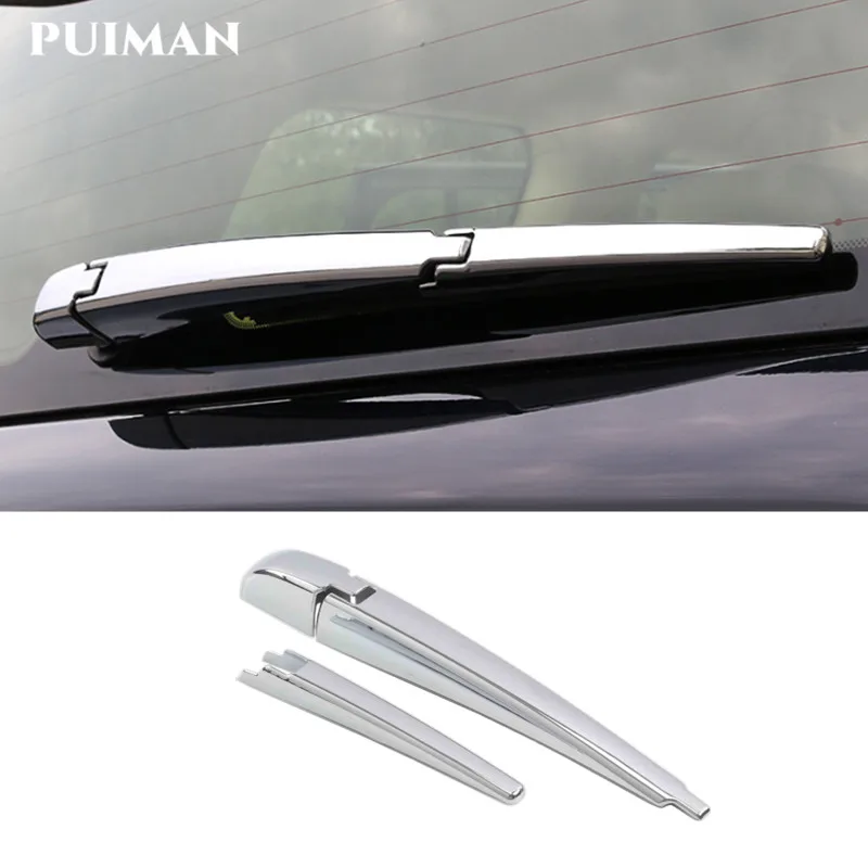 

3PCS ABS Chrome Rear Trunk Window Wiper Arm Blade Cover Trim Car Styling Accessories For Toyota Land Cruiser 200 LC200 2016-2020