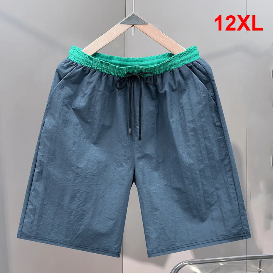 

Summer Beach Shorts Men Plus Size 12XL Shorts Male Fashion Casual Elastic Waist Short Pants Big Size 12XL