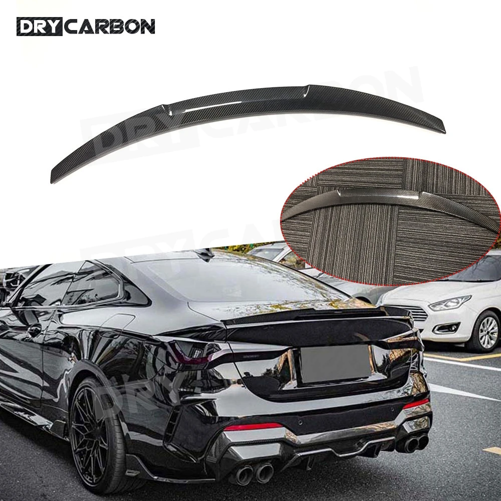 

Dry Carbon Fiber Car Rear Boot Spoiler Trunk Wing Splitters for BMW 4 Series G22 G82 M4 2019-2022 Rear Spoiler