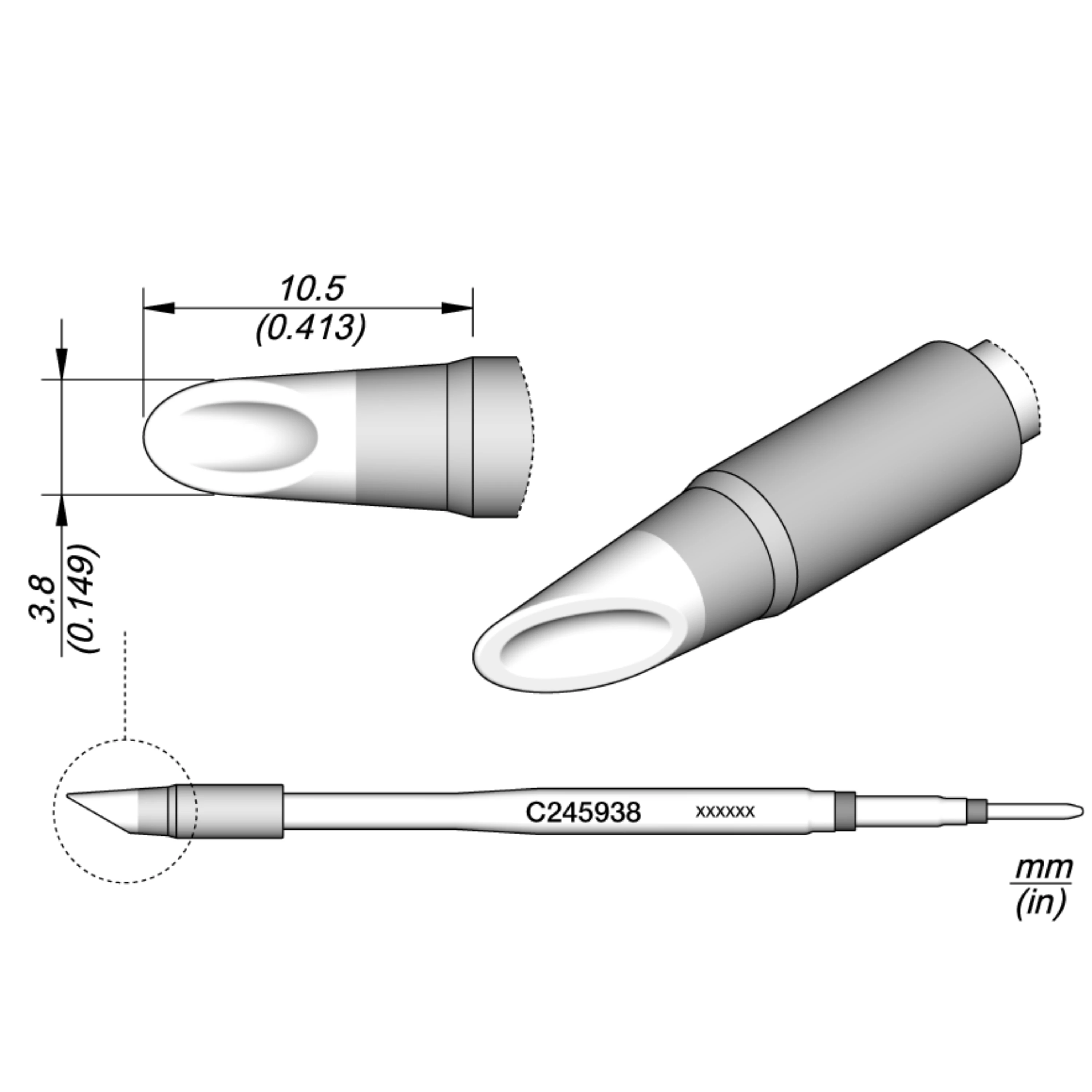 Tip for Soldering Iron JBC C245 Series Soldering Iron JBC Soldering Equipment For PCB Repair Tools