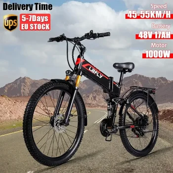 Image 2024 NewLAFLY X3 PRO 27.5inch 1000W Electric Bike Folding 48V Iithium Assisted MTB Electric Bicycle Cross-Country Ebike