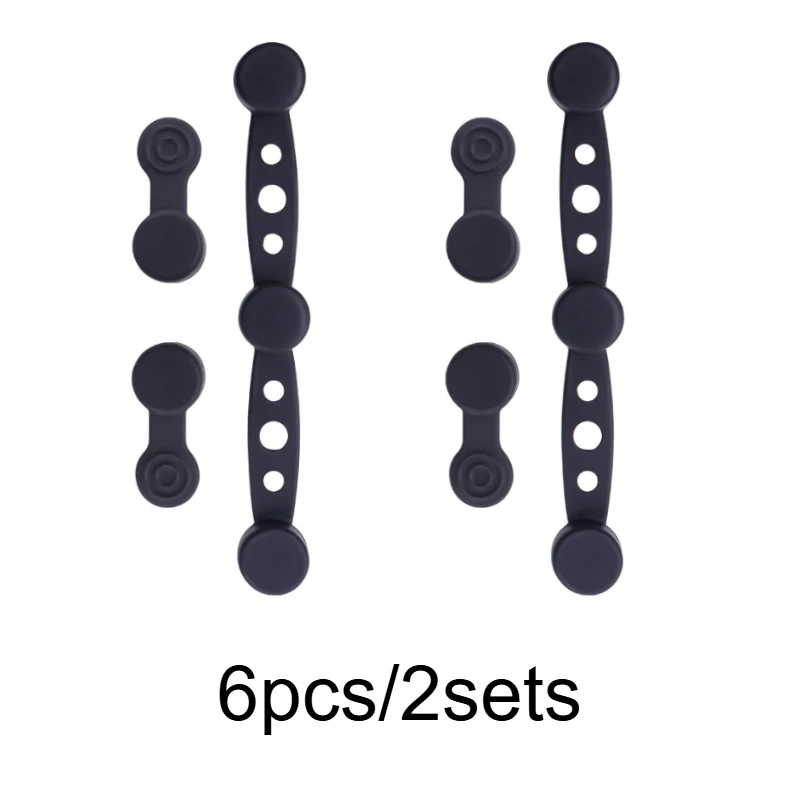 6 stuks/2 sets magnetische siliconen gespen voor luchtfriteuse - antiaanbaklaag perkamentclips, magnetische bevestigingsmiddelen, compatibel met / luchtfriteuseovens