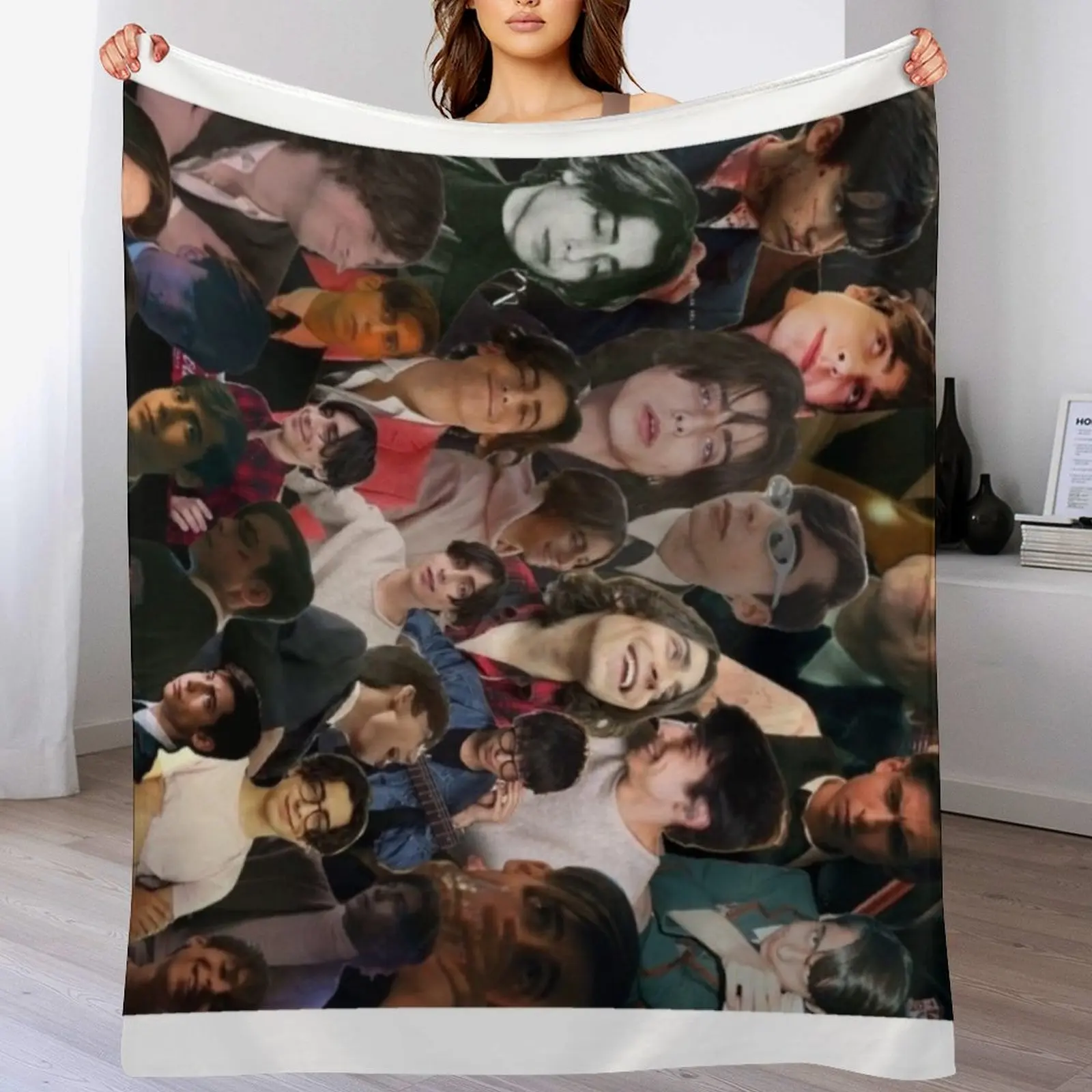 

aiden gallagher collage Throw Blanket