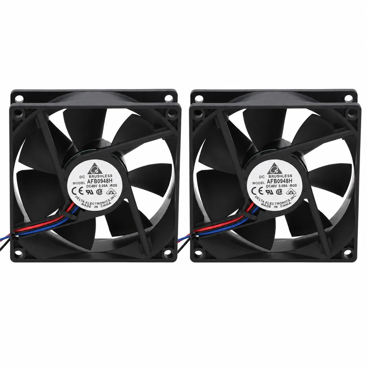 AFB0948H-R00 Server Cooling Fan 90mm 48V 0.09A 2-Pack for DELTA