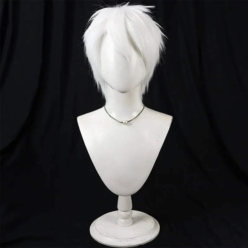 Anime Komazawa Rai Cosplay Wig Komazawa Rai Short White Cos Hair For Comicon Party Adult Women Men