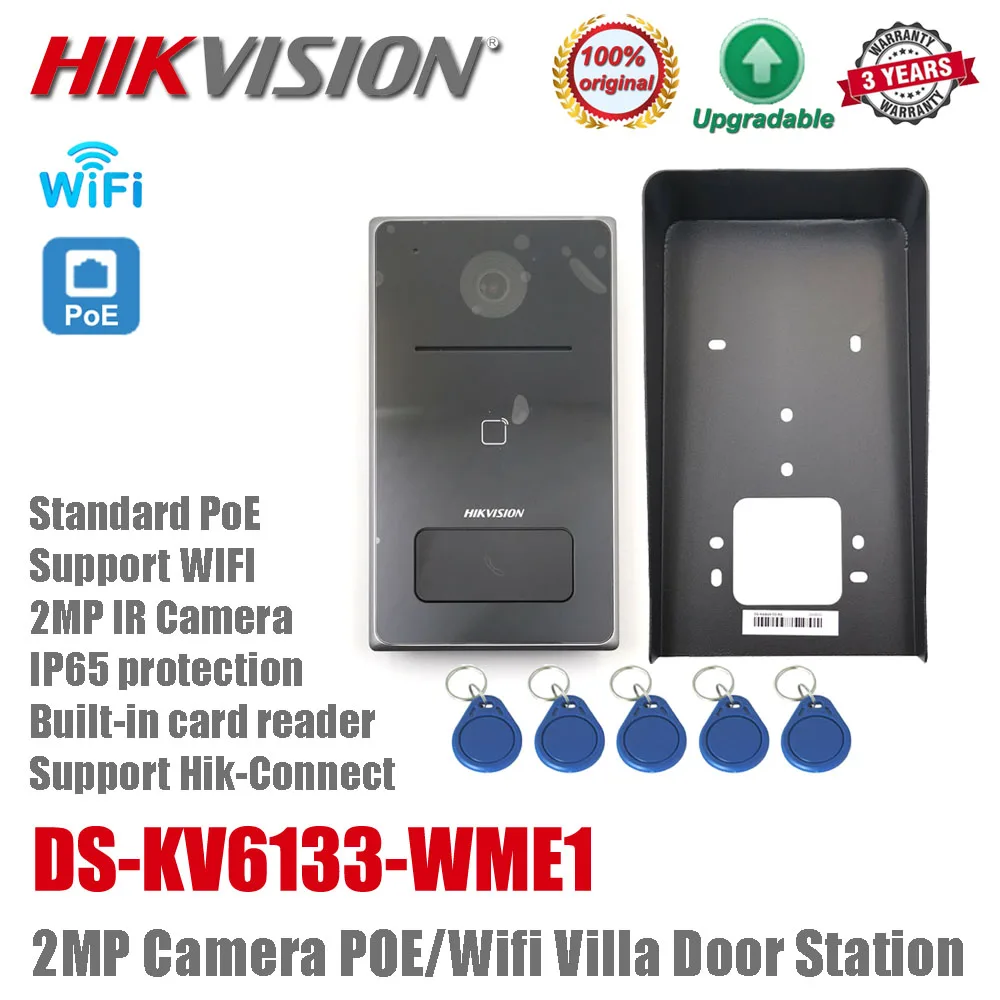 Original Hikvision DS-KV6133-WME1 sem fio WIFI Padrão POE 2MP HD