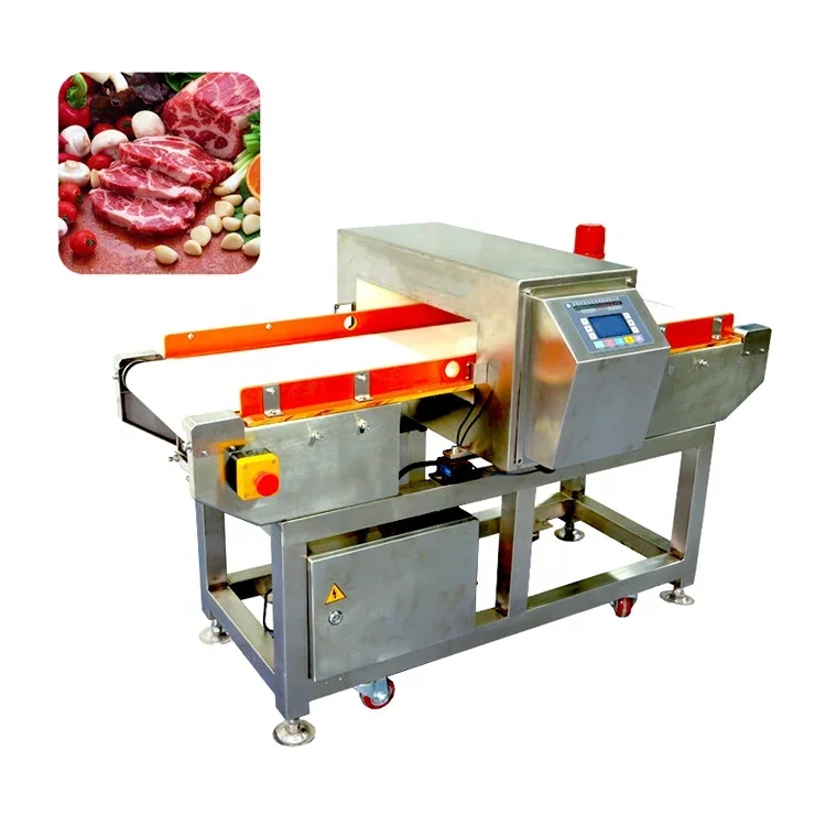 Food Production Line Tunnel Industrial Anti Metal Detector Automatic Food Grade Conveyor Metal Detector Machine