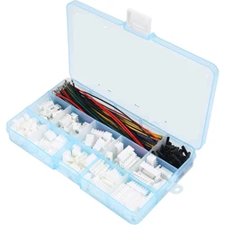 JST-XH 2.54mm Connector Socket Kit with Pre-Crimped 2.54mm Male and Female Cable Wire 2/3/4/5/6/7 Pin Housing JST Connector Adap