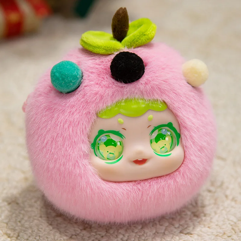 Plastic Doll Silicone Face Toy Macaron Fruit Series Soft And Cute Wallet  Plush