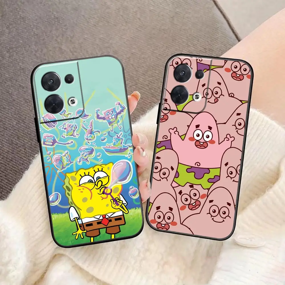 S-SpongeBob P-Patrick Star Phone Funda Coque Case For OPPO FIND X5 X3 X6 RENO 10 8 7 7Z 2Z 6 6Z 5 4 Lite Pro Plus Case Shell