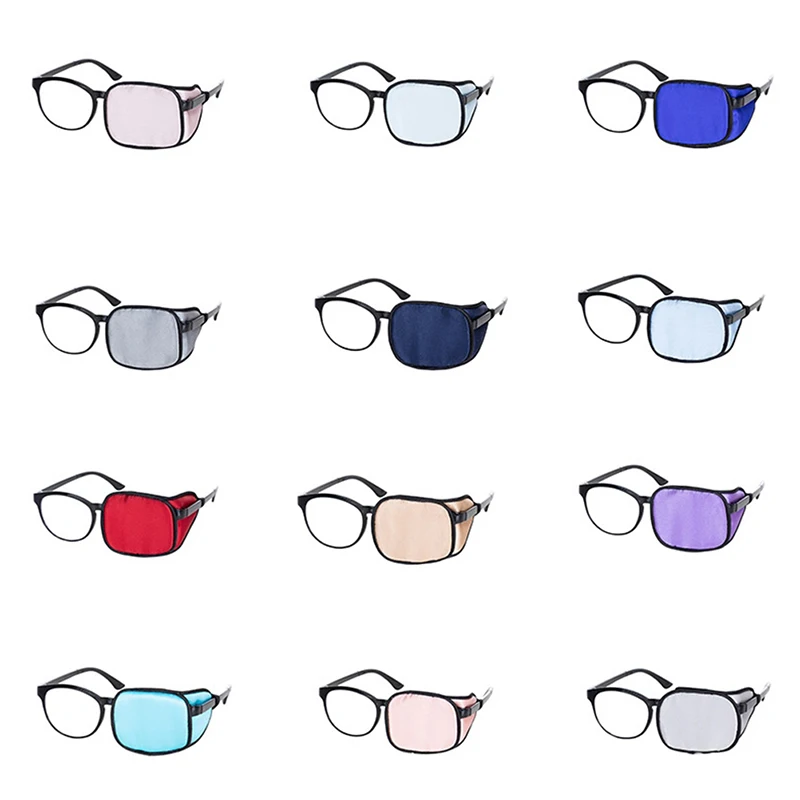 Adult Child Single Eye Cover Silk Eyeshade Sleeping Eye Mask One-eyed Cover portatile Soft Eye Patch Amblyopia Traning Goggles