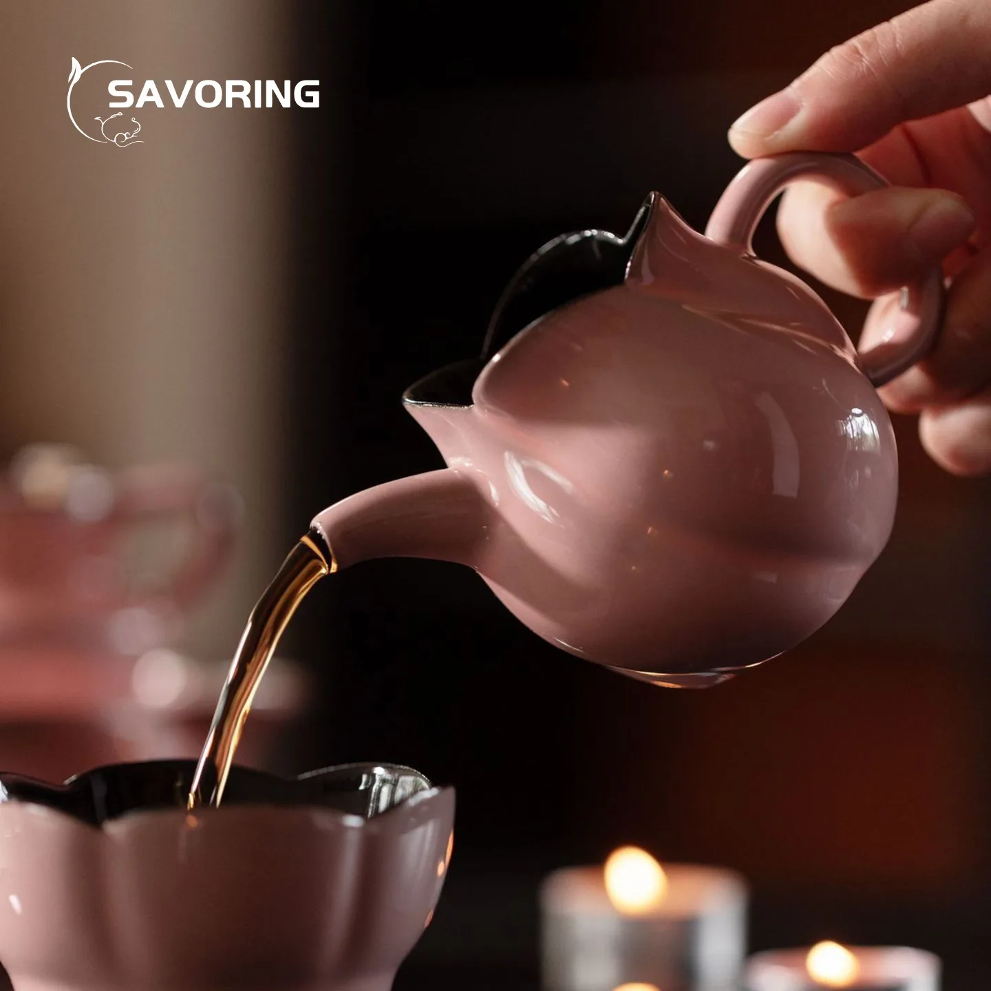 Pigment Pink Teapot Ceramic Tea Brewing Kettle Teapot With Filter Puer Chinese Ceremony Oolong Bowl Pot Pots Yixing Teapots Set