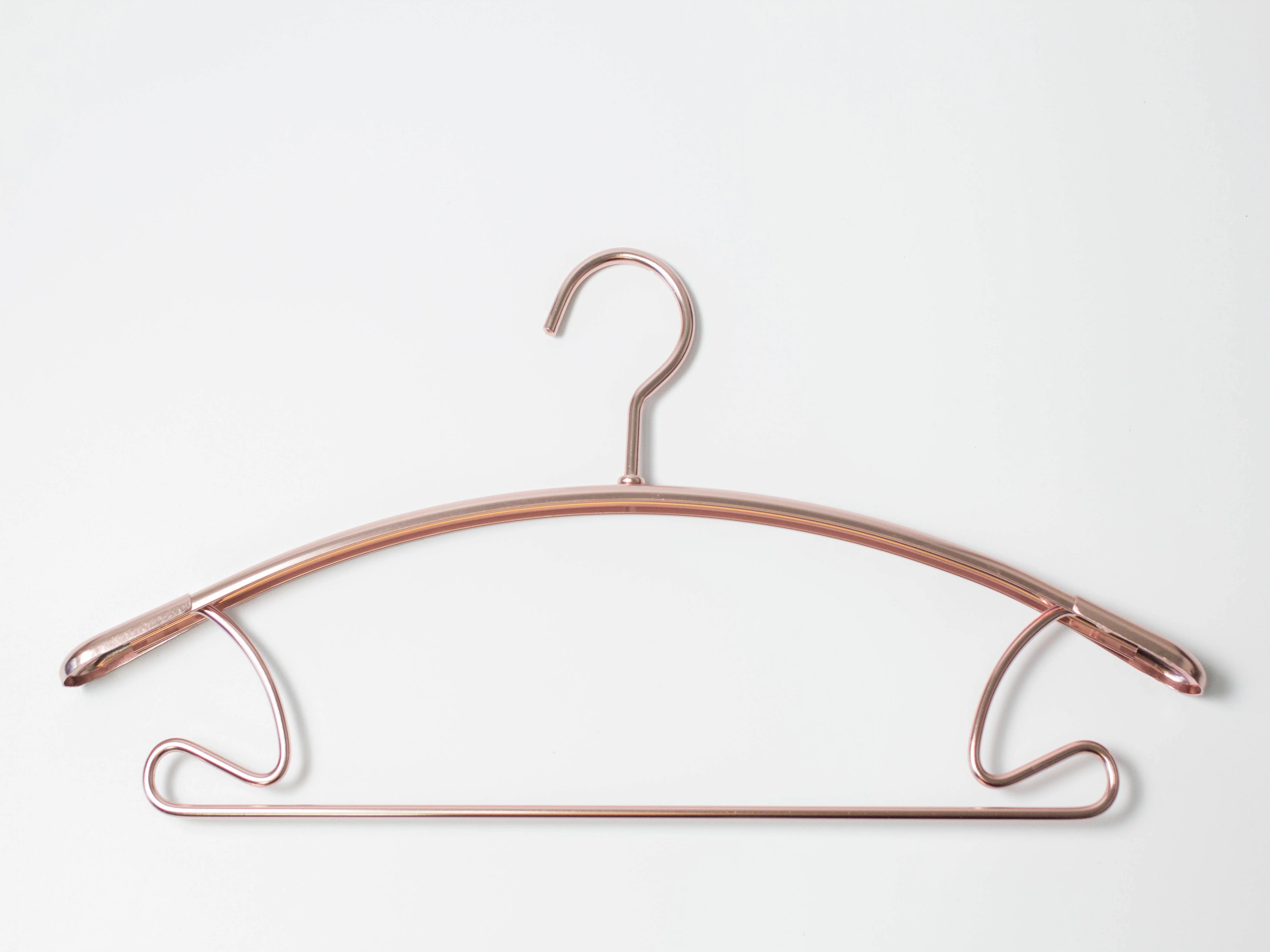 

10 PCS Metal Coat Hanger Rose Gold Suit Garment Skirt (DN-8809-COP)