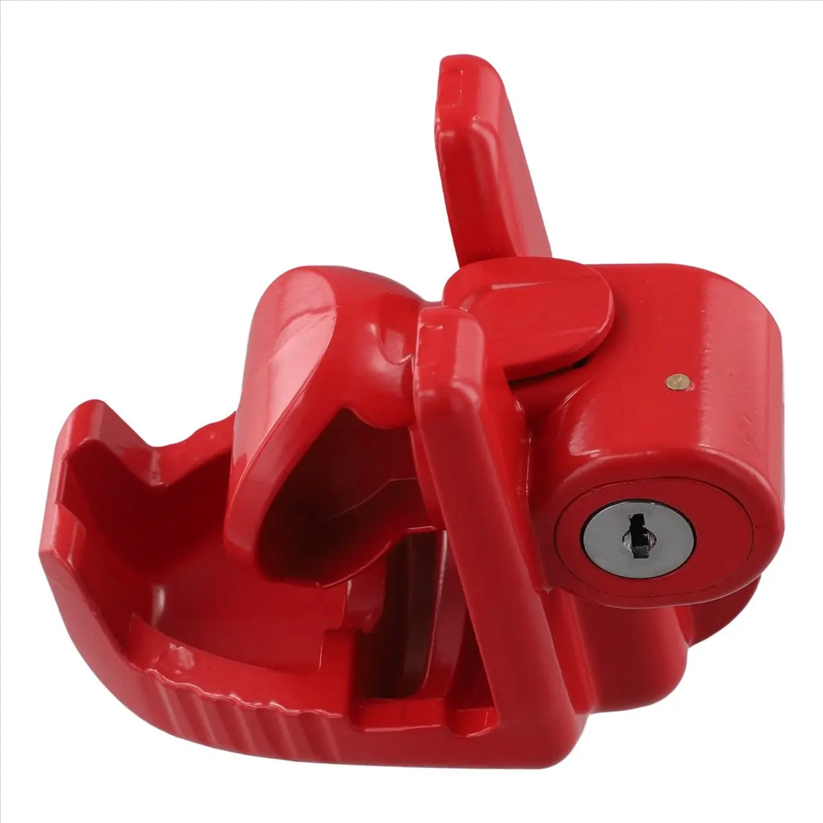A74U Connector Trailer Lock Heavy Duty Hitch Lock Tractor Hook Lock Caravan Joint Hitch Lock Hitch Anti-Theft Lock Red