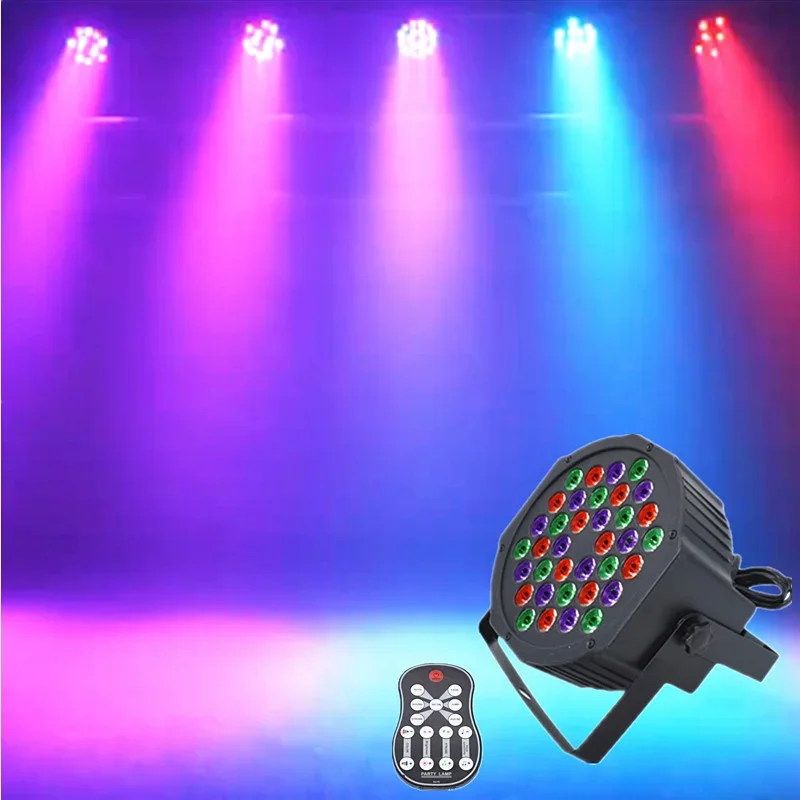 

New remote control 36 voice controlled handkerchief lamp dye lamp background projection lamp KTV bar stage lamp atmosphere lamp