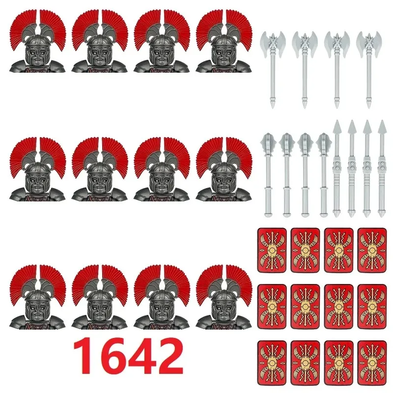 فارس المعبد، بطل الحرب الرومانية في العصور الوسطى، جندي سبارتان، سلاح MOC، تجميع، جيش، لعبة. #2