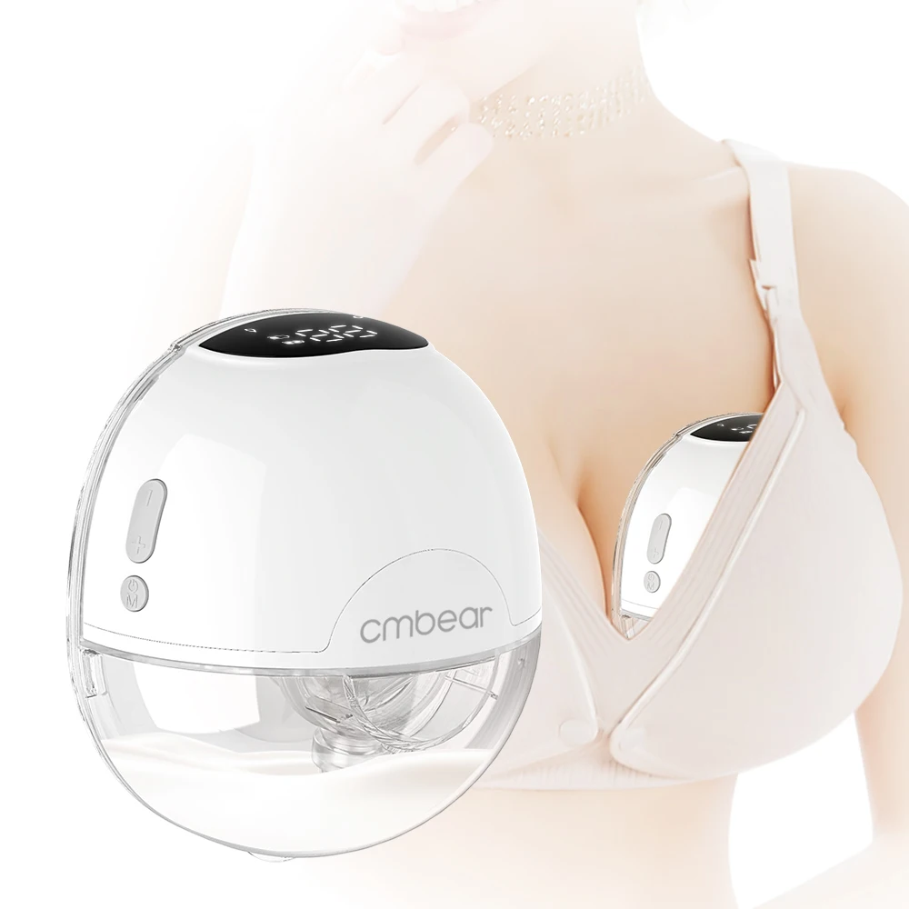 

All-in-one Ultra-Thin Wearable Breast Pump with 3 Suction Mode & LED Display