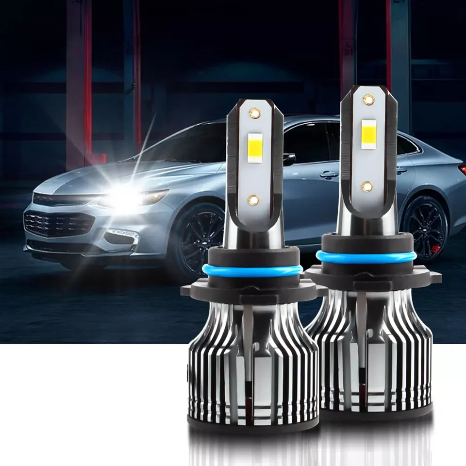 Faróis de LED de alta potência para automotivo, 6 núcleos, processo de emissão branca SMD, lâmpada de nevoeiro CSP, cor 6000k, 30W, 3570