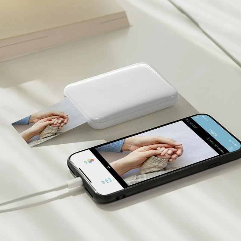 2026 MT53 Mini Pocket Photo Printer 313DPI Bluetooth Sticker Printer for DIY Craft Tool