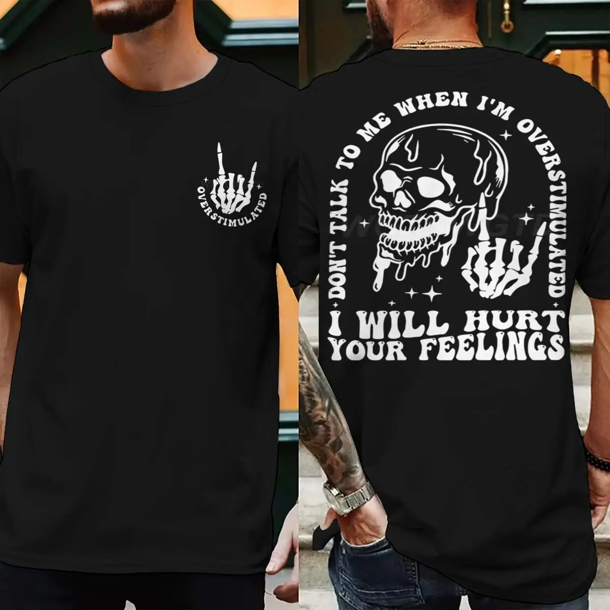 Skeleton Fun Men's Dark Humor T-shirts 