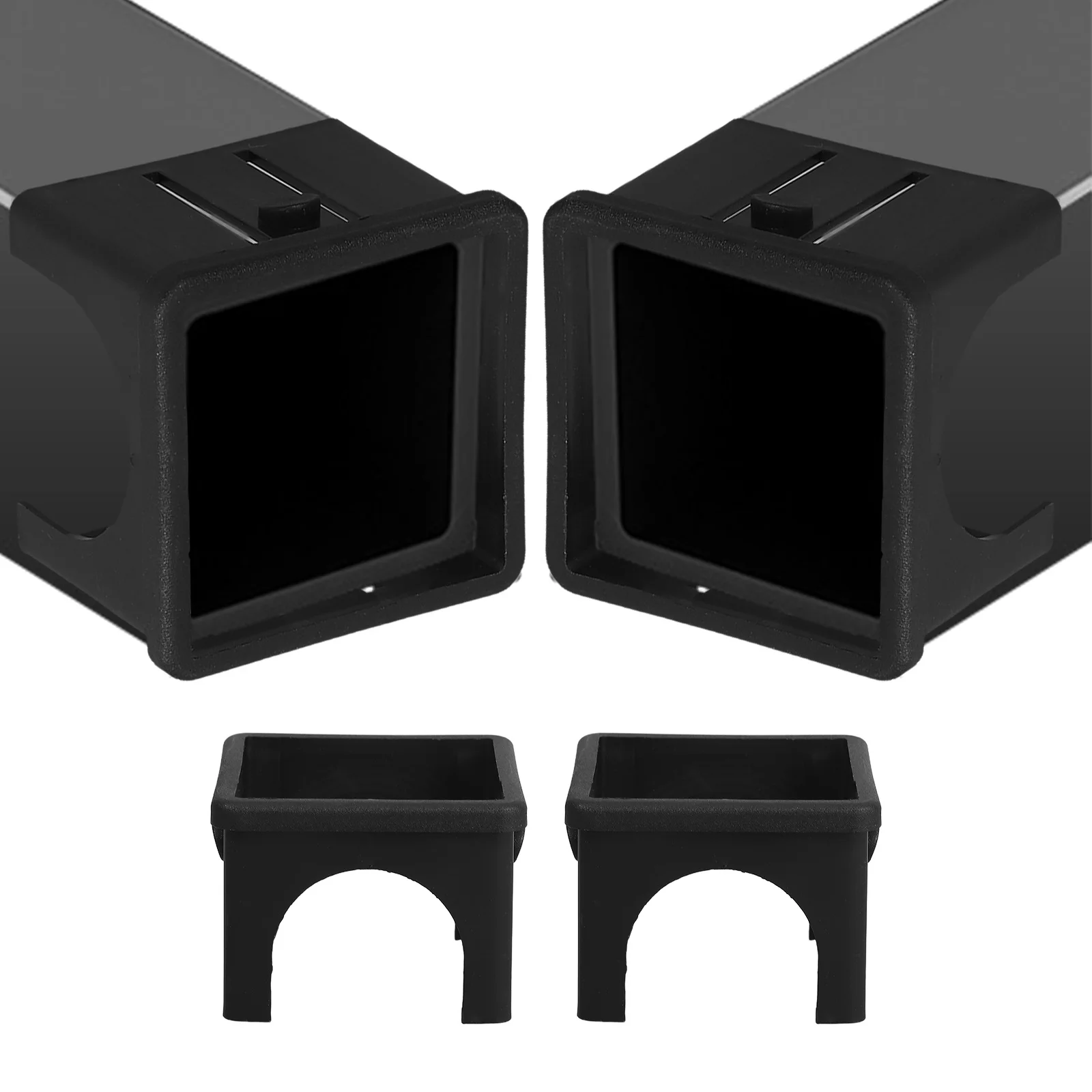 

4pcs Hollow Square Tube Slide Sleeve For Fitness Equipment Smooth Wear-Resistant Inner Liner Stable Connection High-Intensity