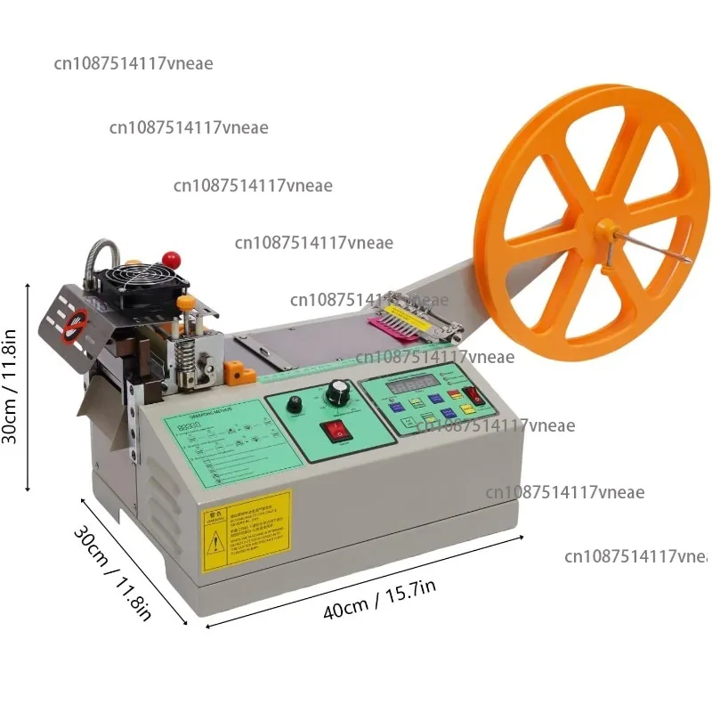 Automatic Hot and Cold Tape Cutter Textile Ribbon Strip Cutter for Cutting Knitwear Leather Ribbon Webbing Cutting Machine