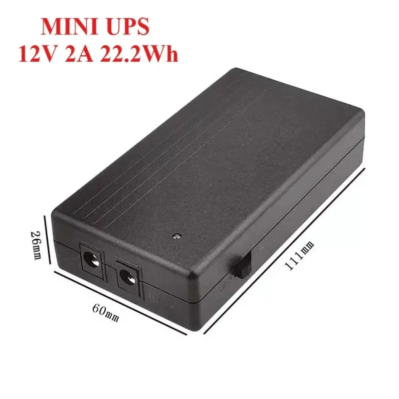 MINI UPS 12V 2A 44.4wh Uninterruptible Power Supply and Backup Power Supply Are Used for Routers Attendance Machines and CCTV view 4