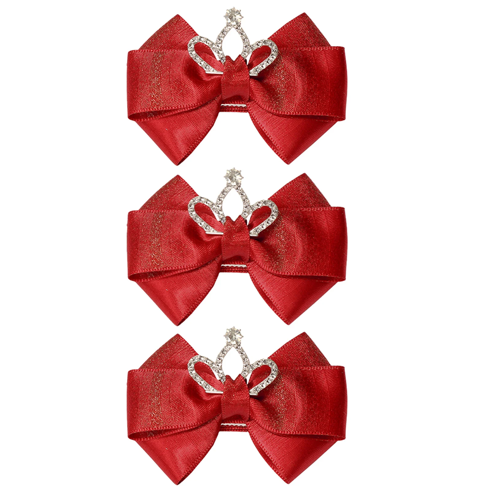 

3Pcs Bowknot Hairpin Creative Colorful Hair Clips for Girls Elegant Hair Accessories Decor Suitable for Party Wedding Daily Use