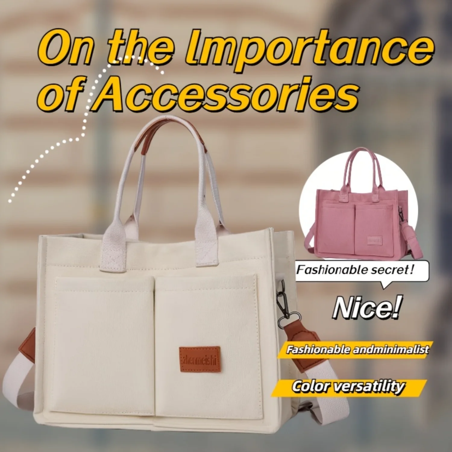 

handbag is durable, lightweight and fashionable, suitable for daily use, leisure travel, crossbody bag, large capacity shopping