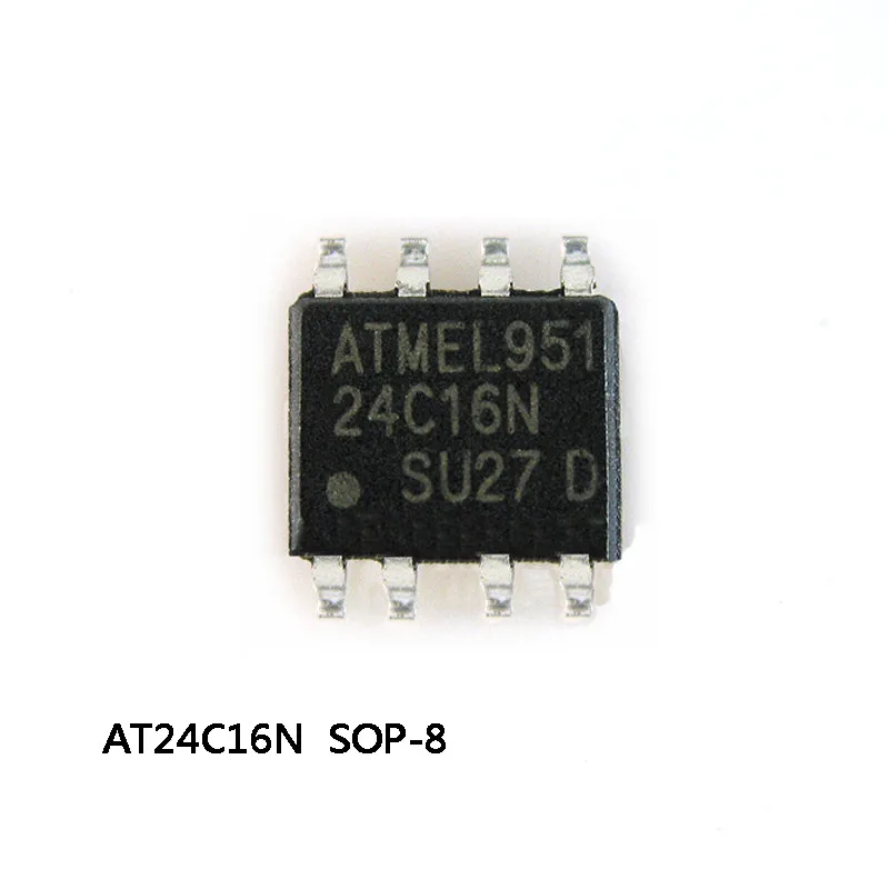 10Pcs New AT24C16 AT24C16N AT24C16AN SOP8 IC Chip In Stock Wholese