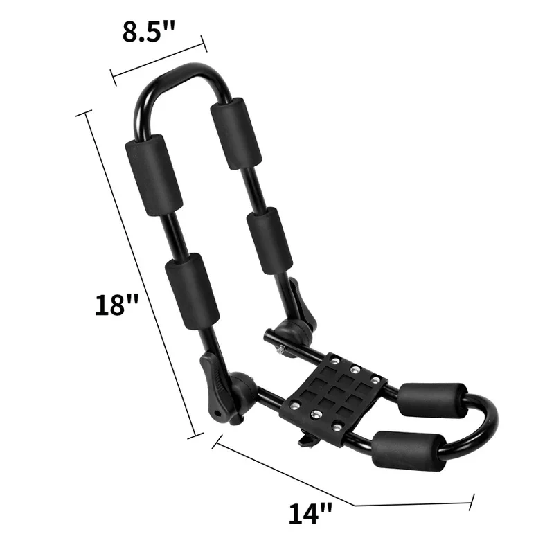 Folding J Bar Kayak Roof Rack 4 PCS Each Set for Canoe Surf Board and SUP