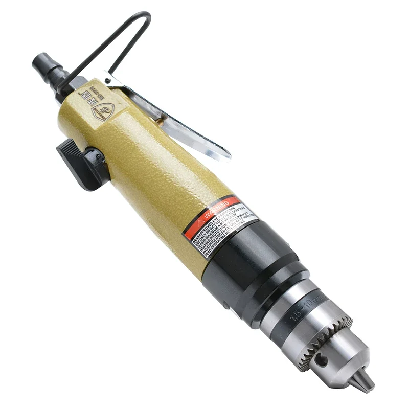 Podoon 10mm Straight Pneumatic Drill with Forward and Reverse Rotation, Industrial-Grade Air Drill, Pneumatic Drill, 3/8 Air Drill