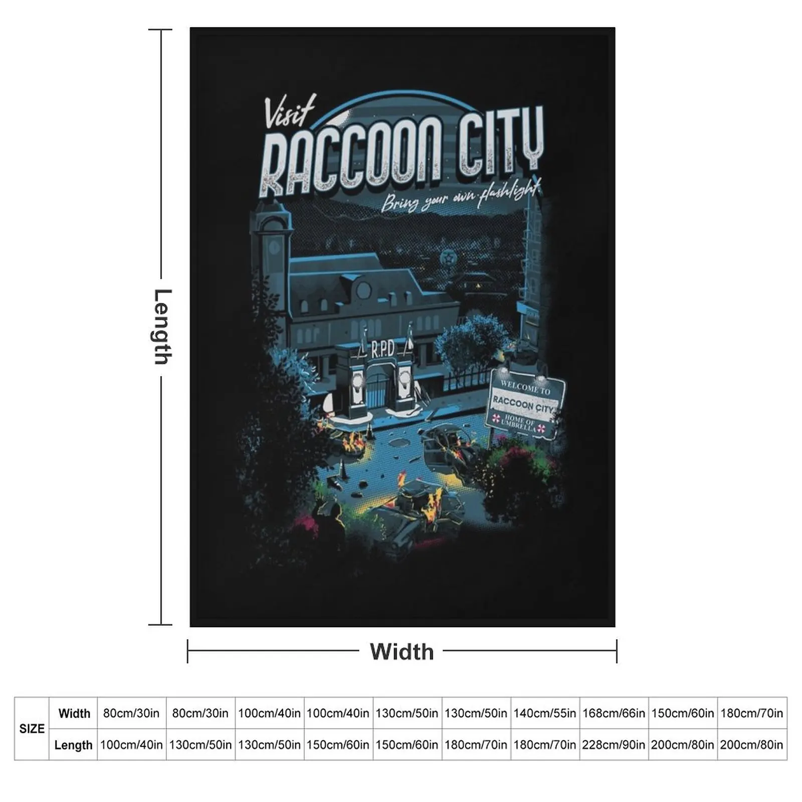 Visit Raccoon City Home of Umbrella Essential Throw Blanket Winter beds halloween Giant Sofa Blankets