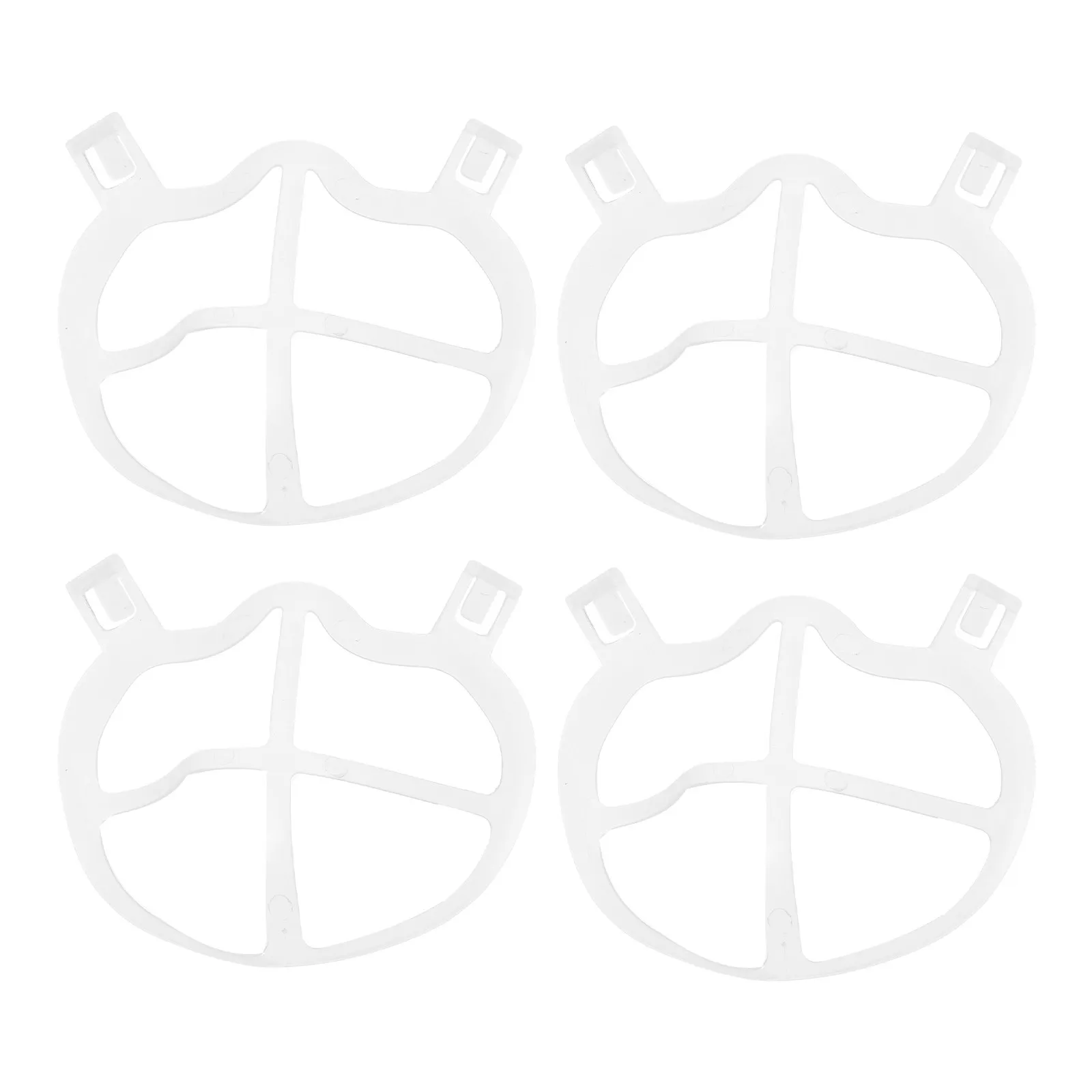 10Pcs Ultra-Thin Soft Silicone Mask Holder 3D Contoured Support Reusable Mask Inner Bracket Enhanced Breathing Space Lipstick