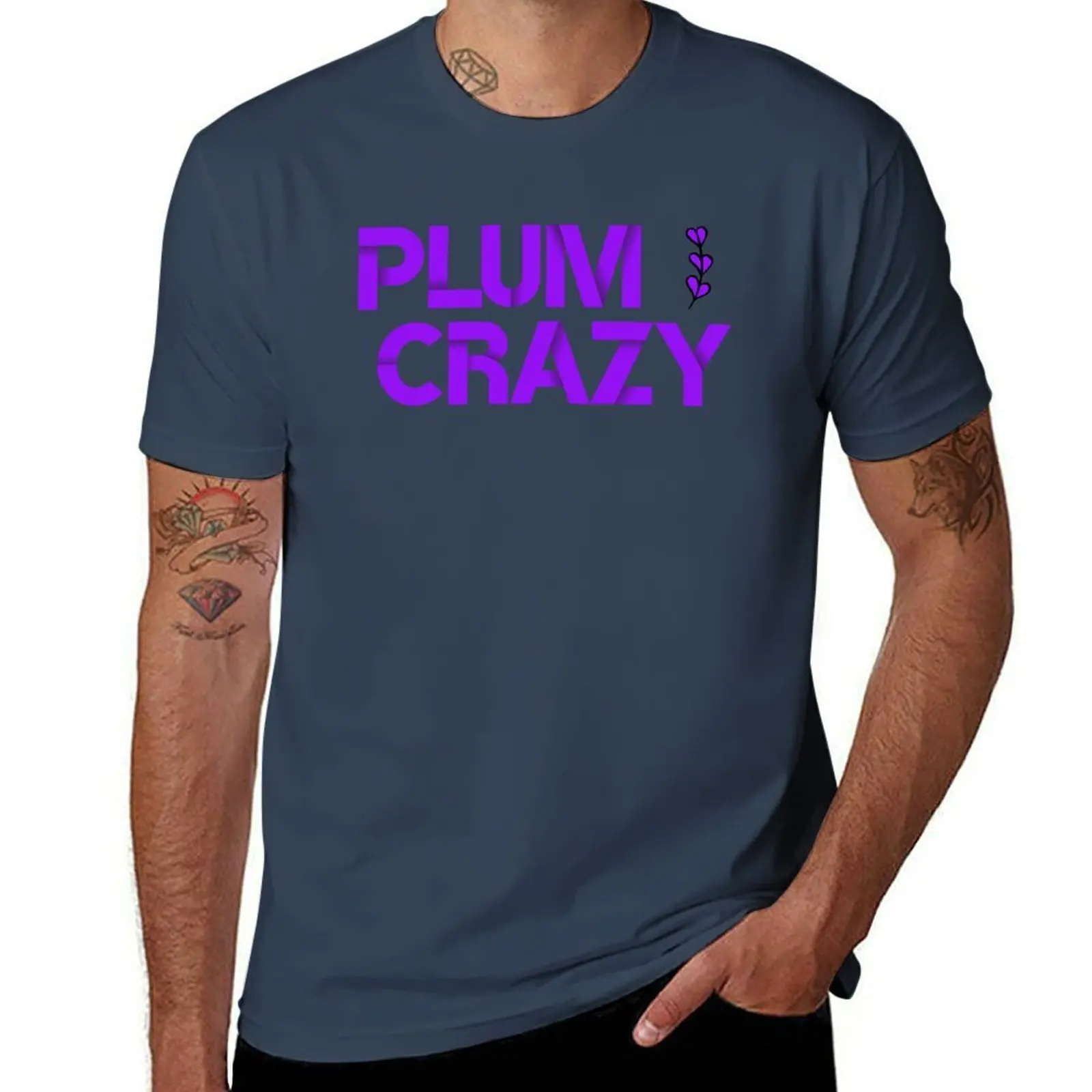 

Plum Crazy T-Shirt Gym Wear Breathable Short Sleeve Tee
