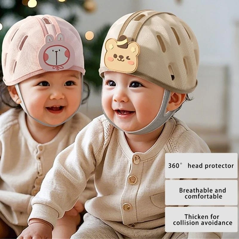 

M76C эргономичная защитная шапка для младенцев, детские шлемы, регулируемая защитная шапка от падения, приятная для кожи, защита