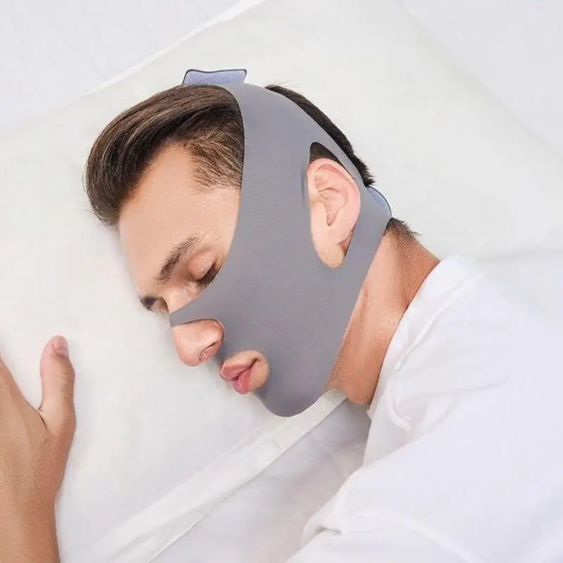 قناع الوجه للذقن المزدوجة، قناع الوجه الرقيق، ضمادة التخسيس، حزام العناية بالبشرة، شكل رفع يقلل من ترقق الوجه للرجال #1