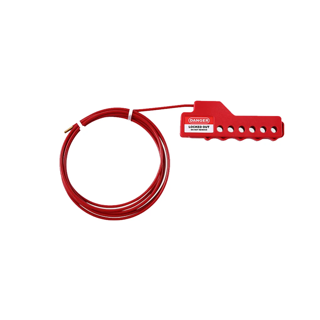 4 Pieces Lockout Tag Out Kit ple Firm Cable Lock Equipment Multipurpose Adjustable Insulative Tagout Locking Tool