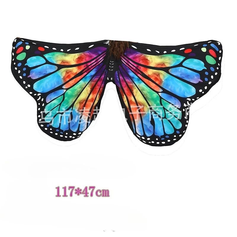 Двусторонний ангел-бабочка для взрослых по индивидуальному заказу, замечательная фея, потому что шелковые ремни с крыльями, мягкая ткань, реквизит для выступлений на сцене, костюмы