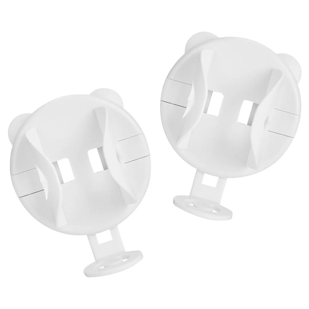 

2Pcs Nail-Free Electric Toothbrush Stand Simple Design Practical Use Humid Environment Housewarming Gift Home Toothbrush Rack