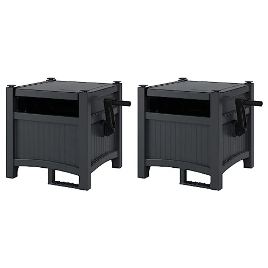 

Катушка для садового шланга Hideaway, 2 шт., предназначена для стандартного винилового шланга размером 100 футов из 5/8. Компактное решение для хранения в помещении и на открытом воздухе в кибер.