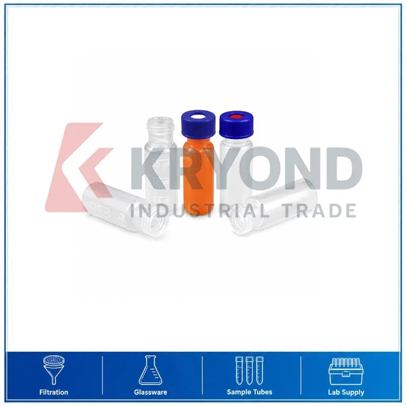 PP Chromatography Vial 2mL 100pcs Laboratory Sample Storage Analytical Testing Container Research Equipment Use Series Model Set