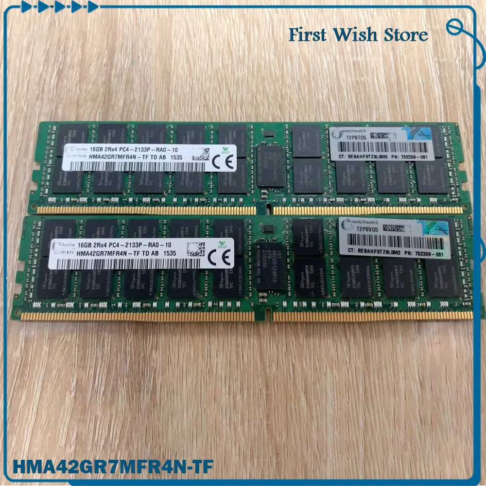 I Pcs For SK 16G 2RX4 PC4 2133P ECC REG Server Memory HMA42GR7MFR4N-TF