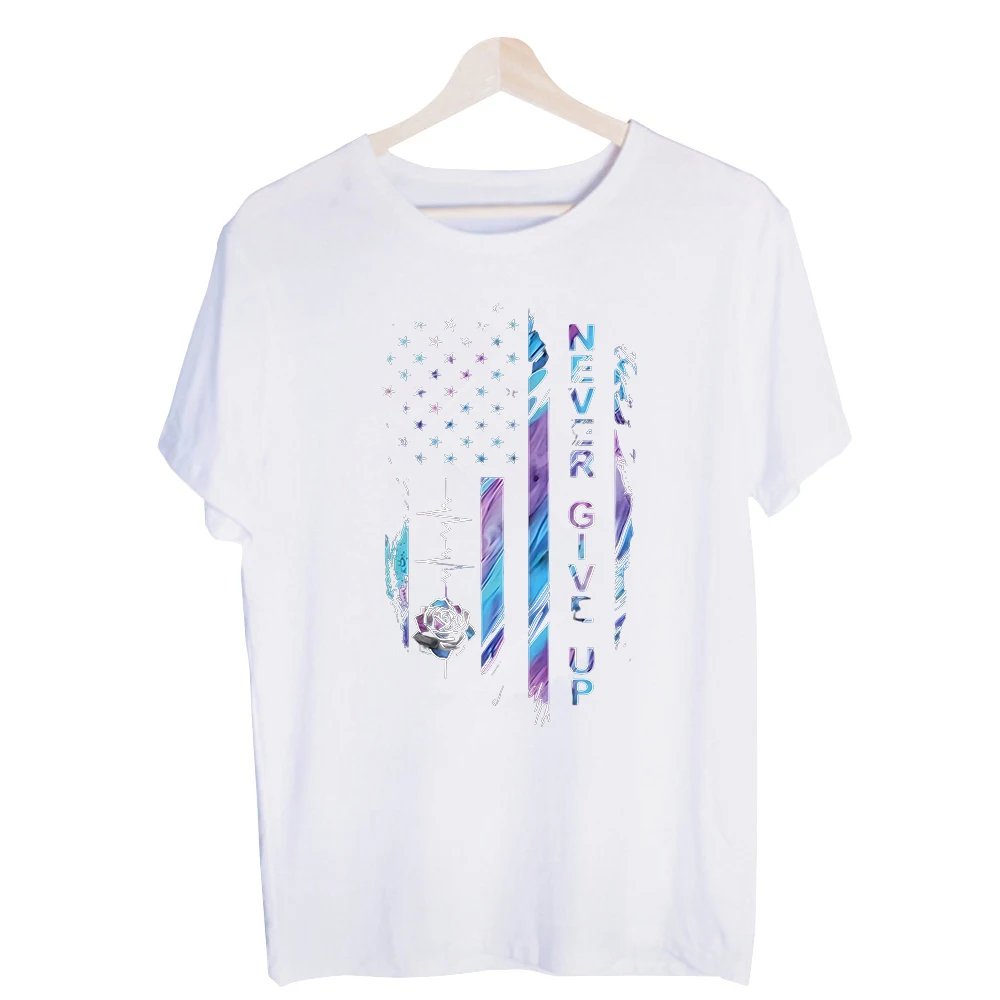 Men's American Flag with Rose and Slogan-Style Graphic Tee, Short Sleeve Crew Neck T-Shirt for Casual Daily Wear