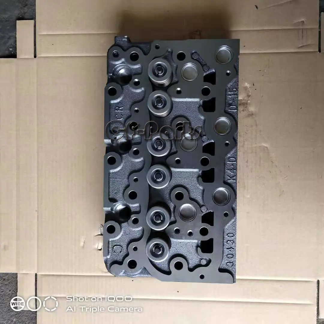 

Free Shipping Complete Cylinder Head For Kubota D1503 Engine New Model With 8 Holes With Valve