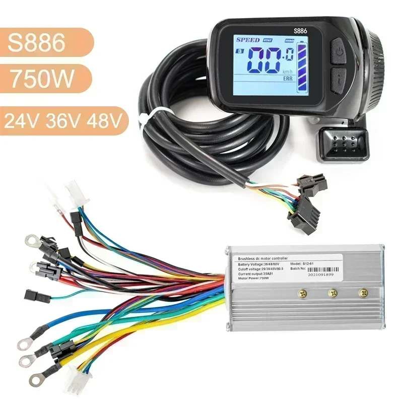 Controlador sin escobillas 36V 48V 750W para bicicleta eléctrica