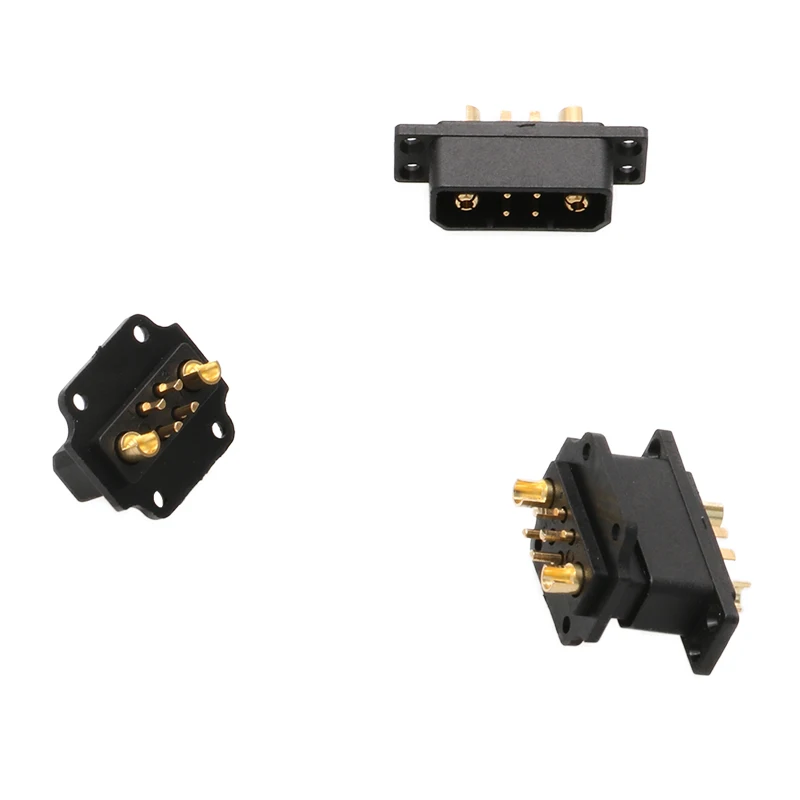 5Pairs JX4 Servo Connectors Brass Gold Plated Plugs High Current Signal Socket VTOL Model Accessories for RC Turbojet Drone DIY