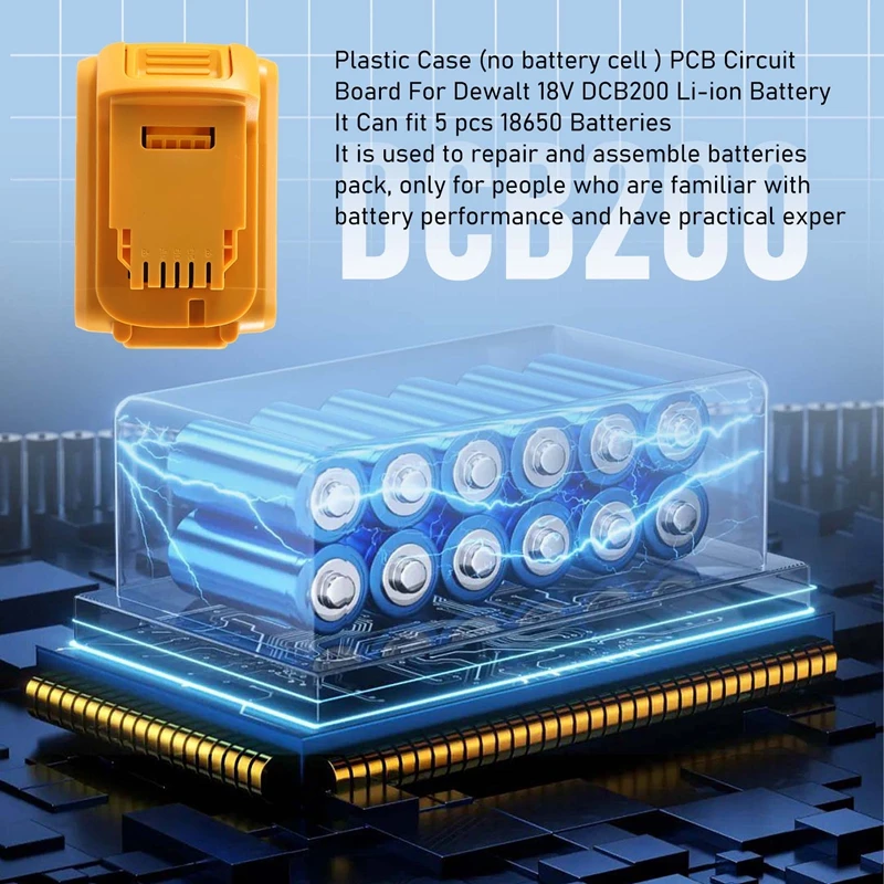 

Battery Replacement Plastic Case For 20V DCB201,DCB203,DCB204,DCB200 18V Li- Battery Cover Parts For 3A 4A 5A