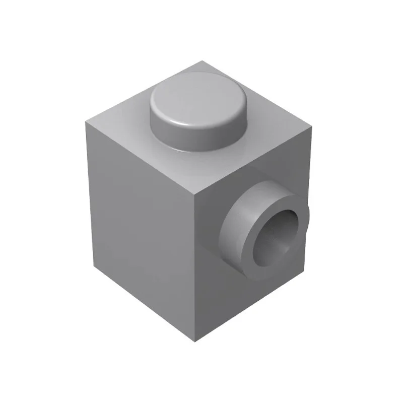 Blocs de construction MOC compatibles avec briques, 10 pièces, 87087 1x1 avec goujon sur le côté, jouets pour enfants, boîte cadeau