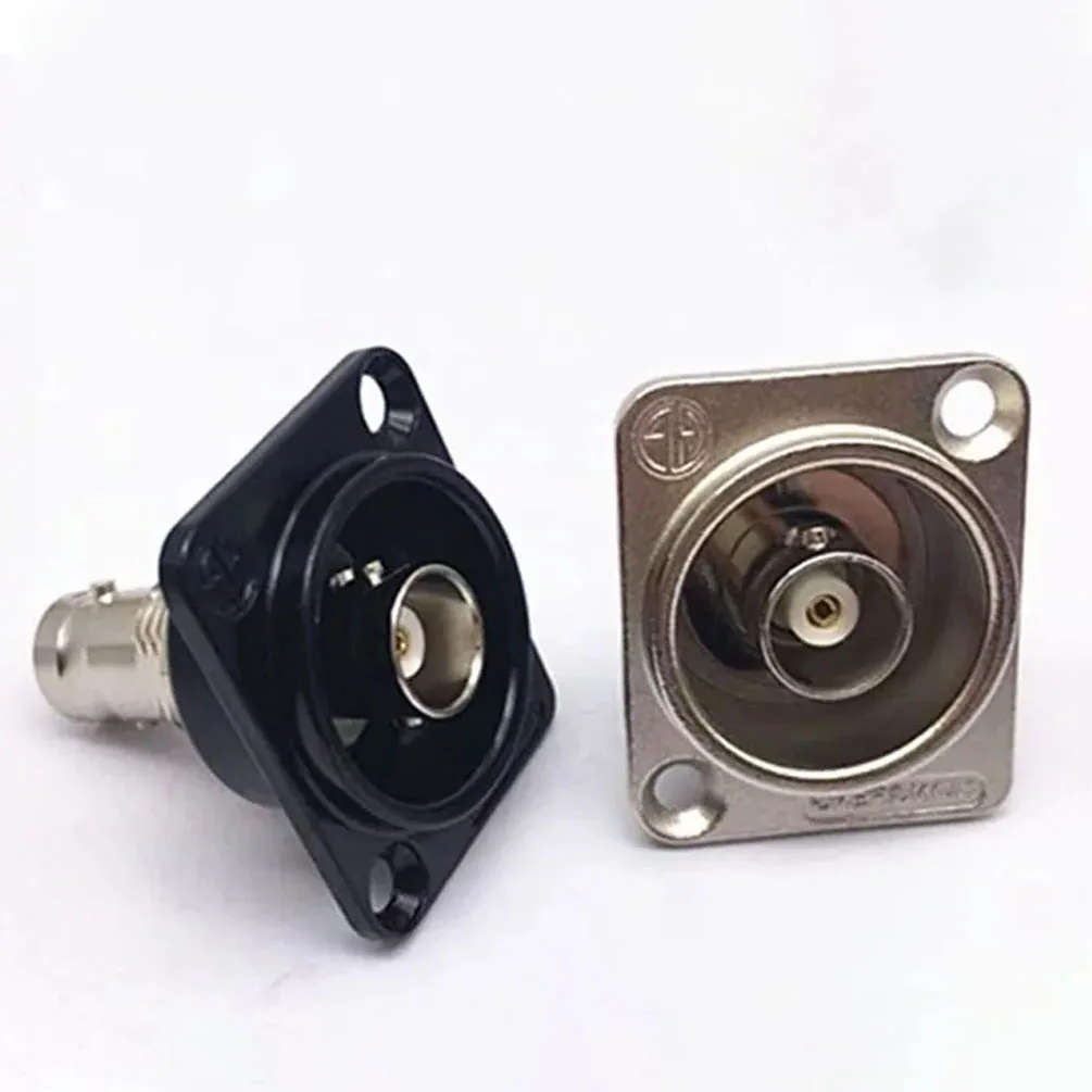 BNC Connector 1PCS Double D-Type Panel Mount Female to Female RF Adapter for CCTV Video Audio Monitoring Coaxial System